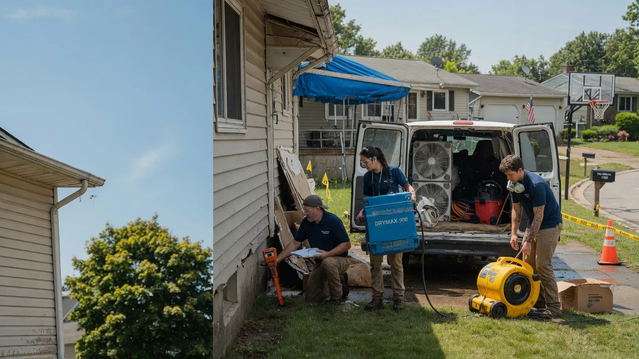 Ceiling Leak Cleanup in Levittown, PA near me